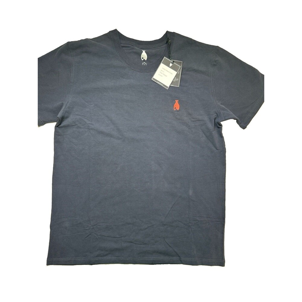 Rodbending Sockeye Salmon Blue T-Shirt Men's Crewneck - Large NEW
